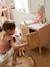 Changing Table in Straw & FSC® Wood, Poetry PINK LIGHT SOLID+white 