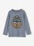 Top with Fancy Animation in Recycled Cotton for Boys grey blue+pecan nut 