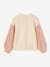 Loose-Fitting Jumper with Fancy Collar for Girls rose+rose beige+sky blue+striped navy blue+sweet pink 