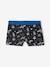 Pack of 5 Stretch Boxers for Boys, 'Space' royal blue 