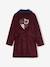 Coat of Arms Bathrobe in Plush Fabric for Boys bordeaux red 
