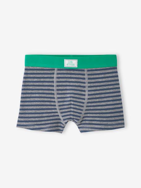 Pack of 5 Skateboarding Stretch Boxers for Boys green 