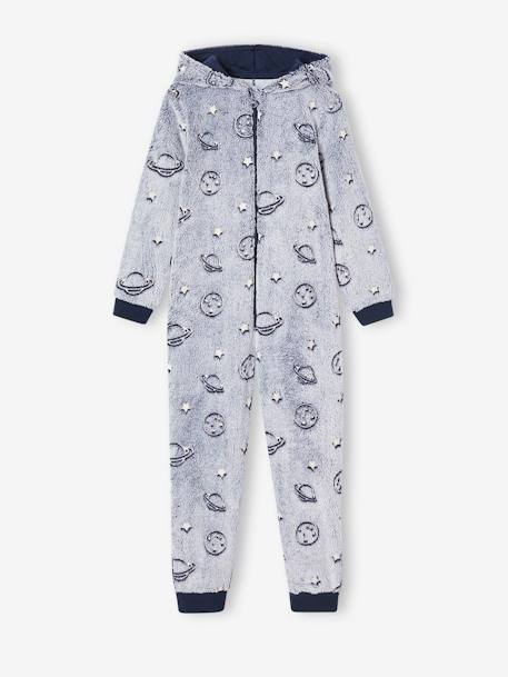 Space Glow-In-The-Dark Onesie Pyjamas, for Boys navy blue 