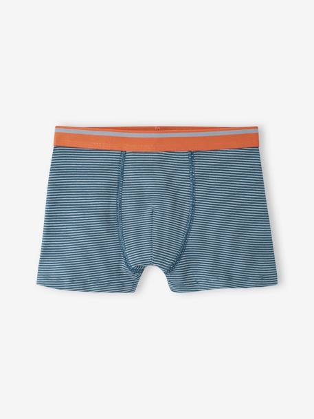 Pack of 5 Stretch Yeti Boxers for Boys grey blue 