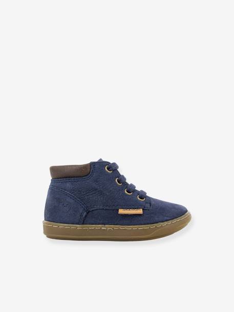 Bouba Zip Desert Boots for Babies, by SHOO POM® camel+navy blue 