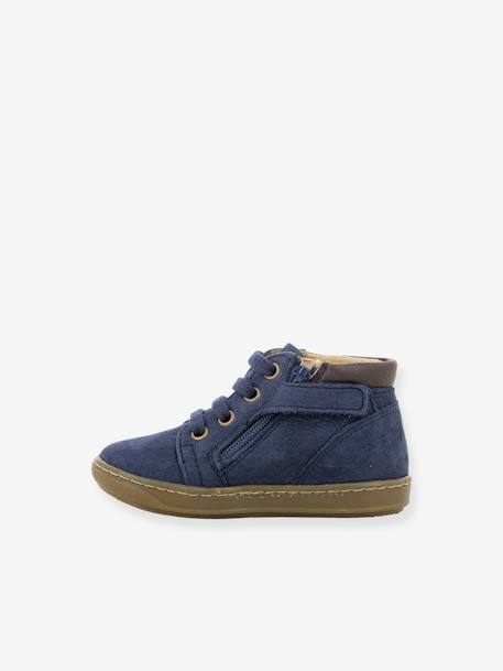 Bouba Zip Desert Boots for Babies, by SHOO POM® camel+navy blue 