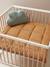 Dual Fabric Floor/Playpen Mat, Plain ochre+olive+taupe 