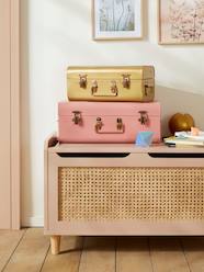 Bedroom Furniture & Storage-Storage-Storage Boxes & Baskets-Set of 2 Nesting Metal Trunks