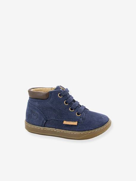 Bouba Zip Desert Boots for Babies, by SHOO POM® camel+navy blue 