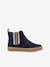 Boots for Babies, Play New ShineVelours by SHOO POM® camel+navy blue 