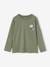 Top with Large Motif on the Back for Boys night blue+sage green 