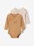 Pack of 2 Long-Sleeved Bodysuits for Newborn Babies golden yellow 