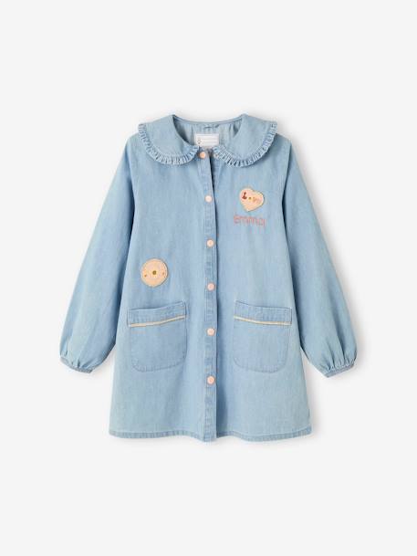 Smock in Lightweight Denim, for Girls denim blue 