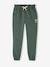 Fleece Joggers with Paperbag Waistband for Girls aqua green+green+navy blue+sweet pink 