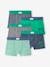 Pack of 5 Skateboarding Stretch Boxers for Boys green 