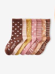 -Pack of 7 Pairs of Weekday Socks for Girls