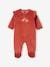 Pack of 2 Sleepsuits in Velour for Baby Girls ecru 