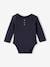 Pack of 2 Long Sleeve Honeycomb Bodysuits for Babies GREEN MEDIUM 2 COLOR/MULTICOLR+night blue 