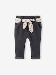 Baby-Trousers & Jeans-Trousers with Fabric Belt for Babies