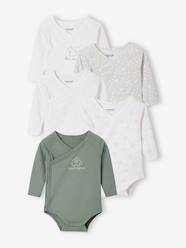 -Pack of 5 Long Sleeve Bodysuits for Newborn Babies