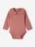 Pack of 2 Long Sleeve Bodysuits in Pointelle Knit for Babies old rose 