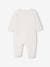 Pack of 3 Velour Sleepsuits for Babies, BASICS grey green+pale pink 