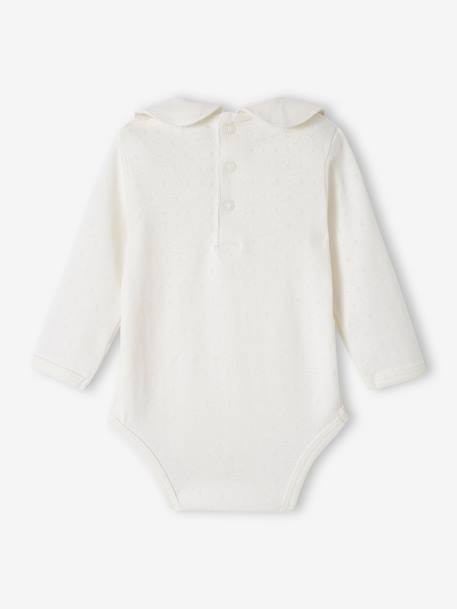 Pack of 2 Long Sleeve Bodysuits in Pointelle Knit for Babies old rose 