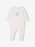 Pack of 3 Velour Sleepsuits for Babies, BASICS grey green+pale pink 