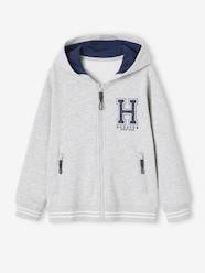 Zipped Sports Jacket with Hood for Boys