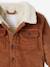 Corduroy Jacket with Faux Fur Lining, for Babies brown 