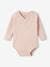 Pack of 3 'Bouquets' Long Sleeve Bodysuits for Newborn Babies rosy 