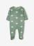 Pack of 3 Velour Sleepsuits for Babies, BASICS grey green+pale pink 