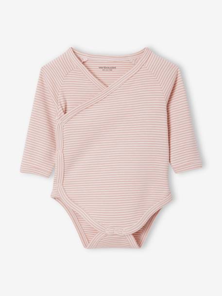 Pack of 5 Long Sleeve 'Heart' Bodysuits for Newborn Babies rosy 