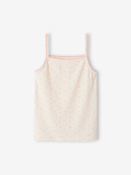 Pack of 3 Fancy Strappy Rib Knit Tops for Girls nude pink 