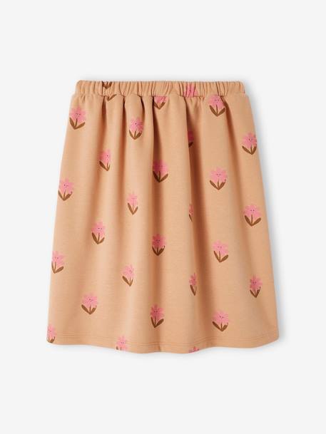 Floral Midi Skirt in Fleece, for Girls peach 