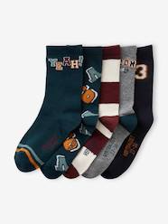 Boys-Underwear-Pack of 5 Pairs of Socks for Boys