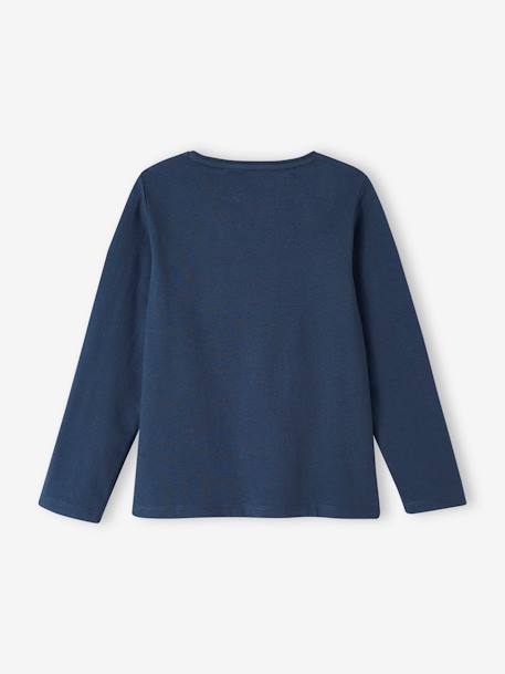 Pack of 3 Long Sleeve Tops for Girls almond green+anthracite+grey blue+navy blue+old rose 