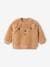 Bear Sweatshirt in Sherpa for Babies cappuccino 