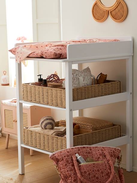 Storage Basket for Changing Tables beige 