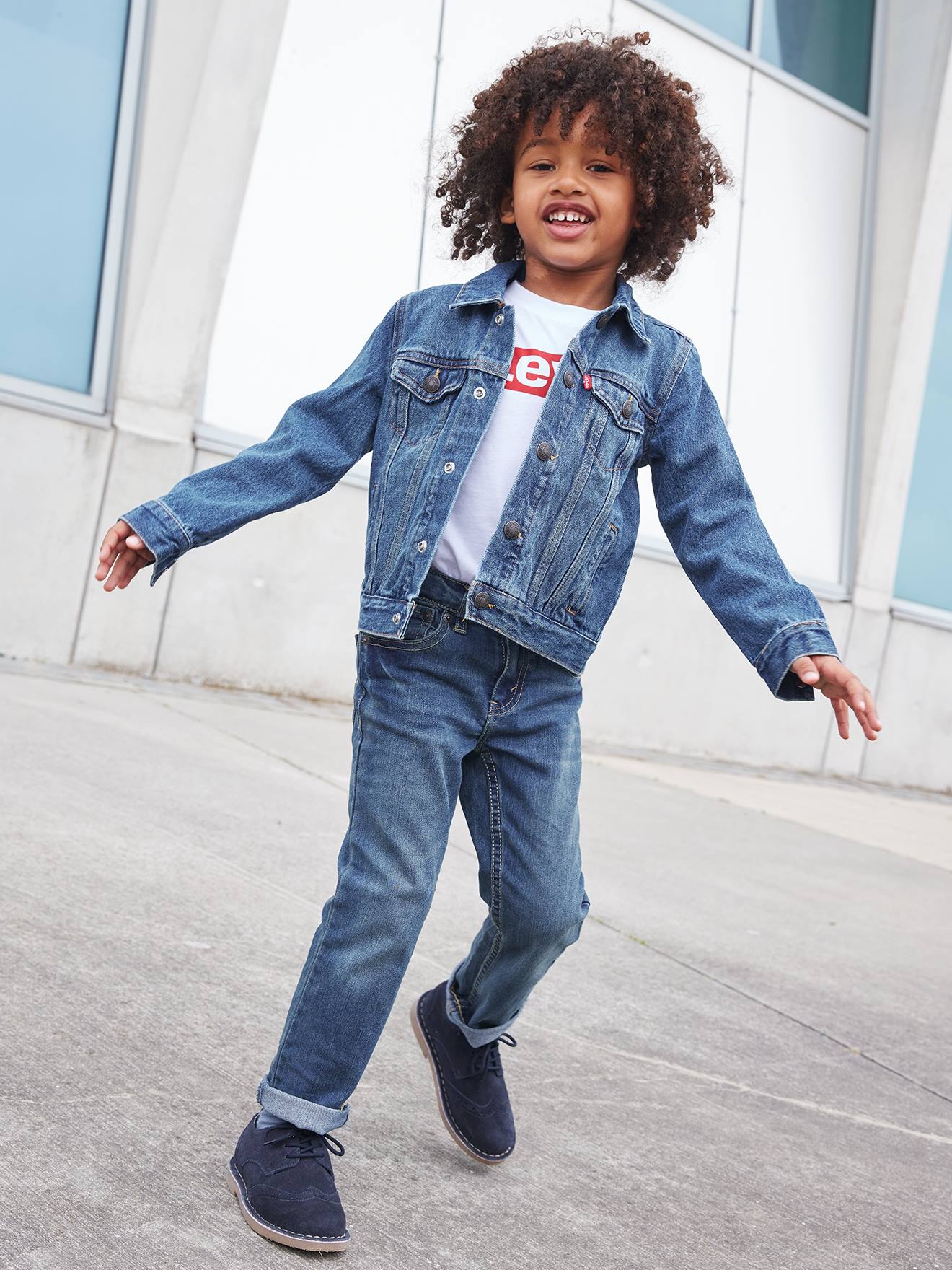 Levi s Trucker Jacket in Denim denim blue Boys Vertbaudet