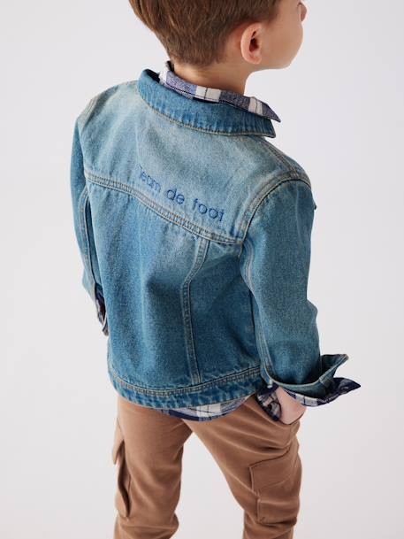 Revamped Denim Jacket, for Boys Denim Blue 