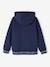 Zipped Sports Jacket with Hood for Boys grey blue+marl grey+navy blue+red 