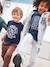 Zipped Sports Jacket with Hood for Boys grey blue+marl grey+navy blue+red 