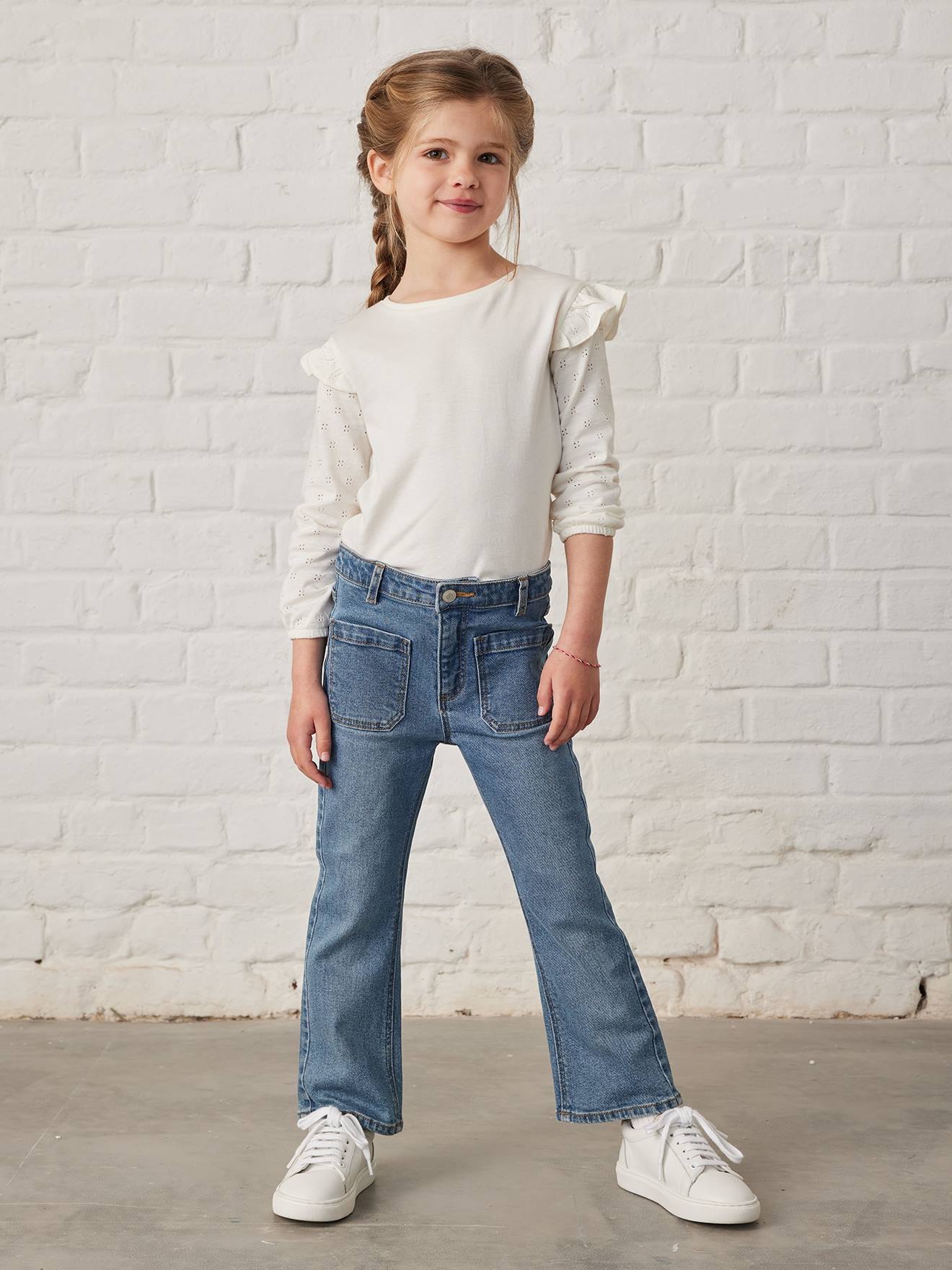 Girls flare leg clearance jeans