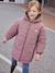 Reversible Hooded Parka, Metallised Effect of Padded, for Girls silver 