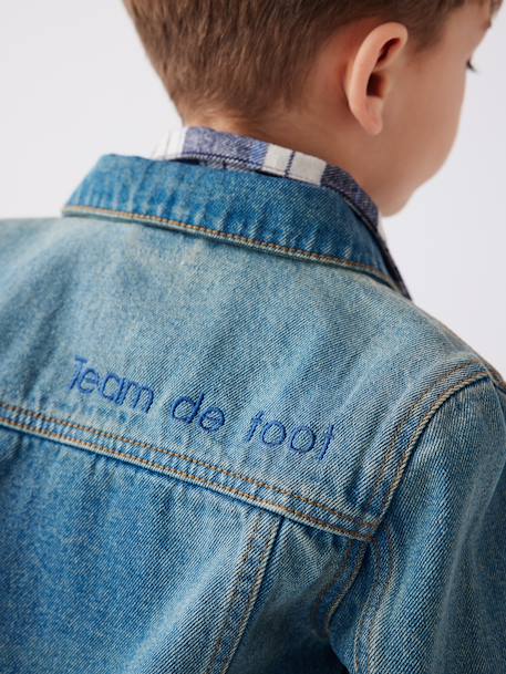 Revamped Denim Jacket, for Boys Denim Blue 