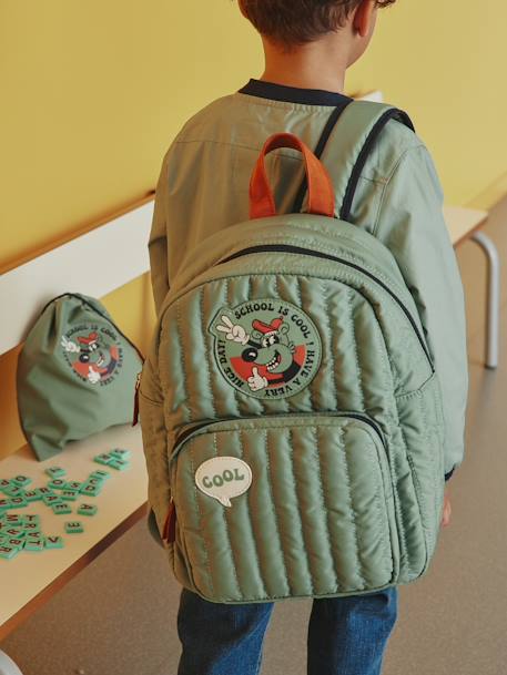 Padded Backpack for Boys, Cool Attitude lichen 