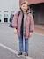 Reversible Hooded Parka, Metallised Effect of Padded, for Girls silver 