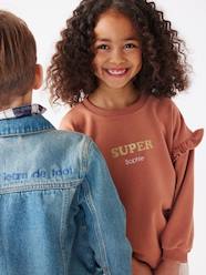 -Ruffled Sweatshirt for Girls