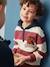 Hoodie with Bouclé Badge on Chest for Boys bordeaux red 